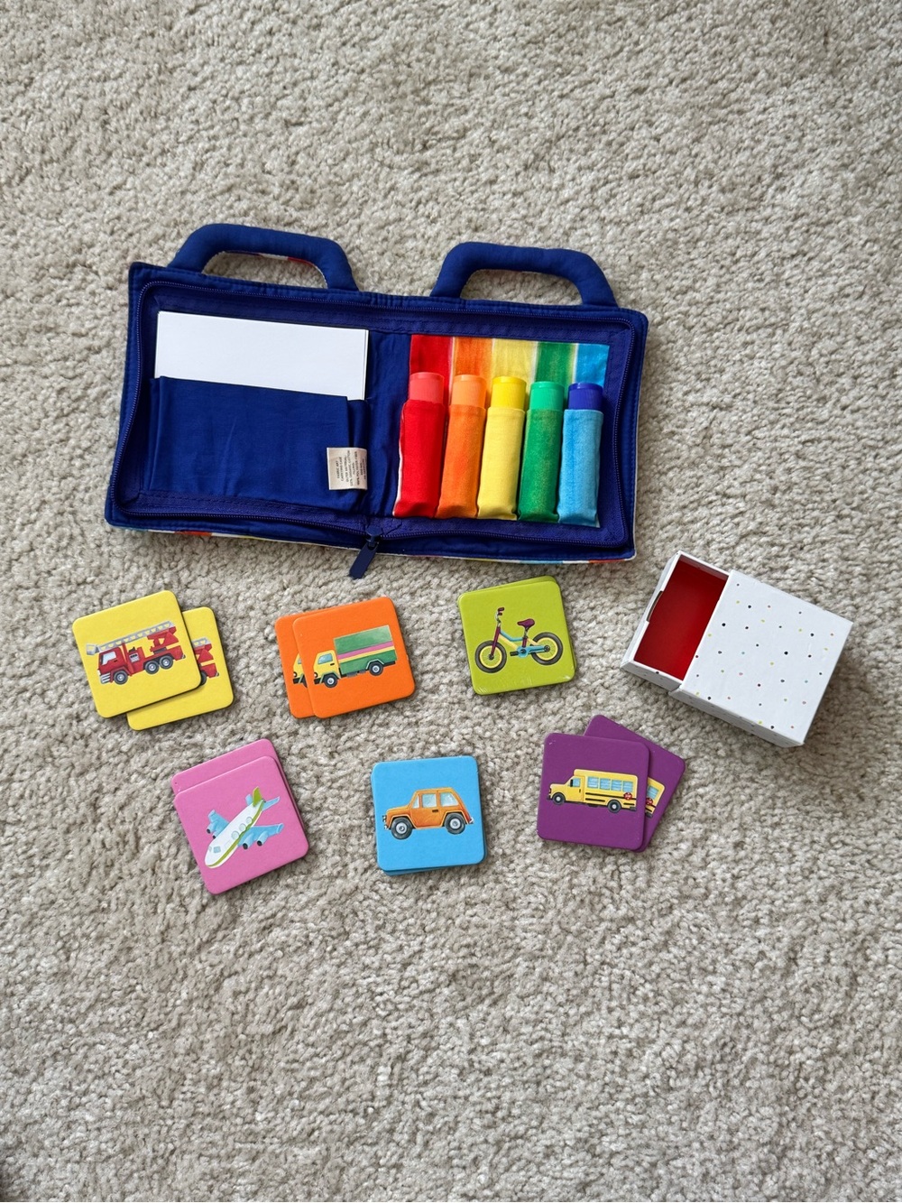 🔹 Lovevery Drawing Kit and Transportation Memory Matching Game Bundle
